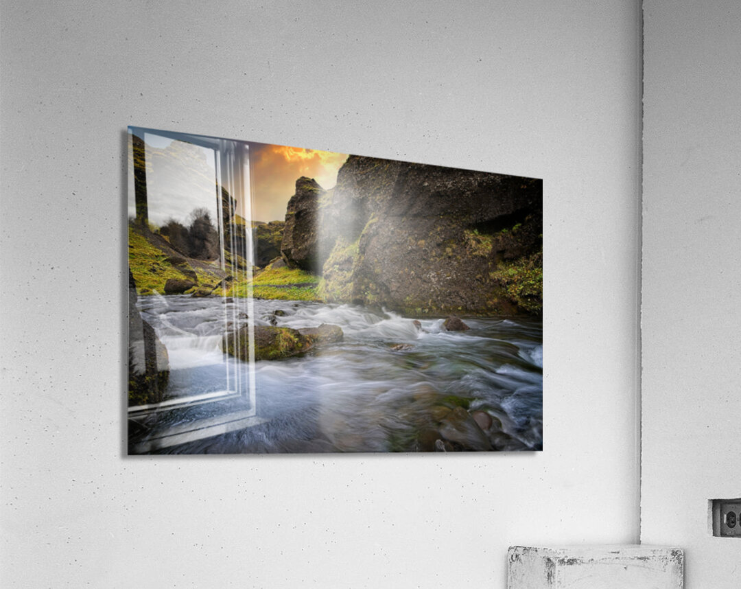 Valley of Water and Light Acrylic Print