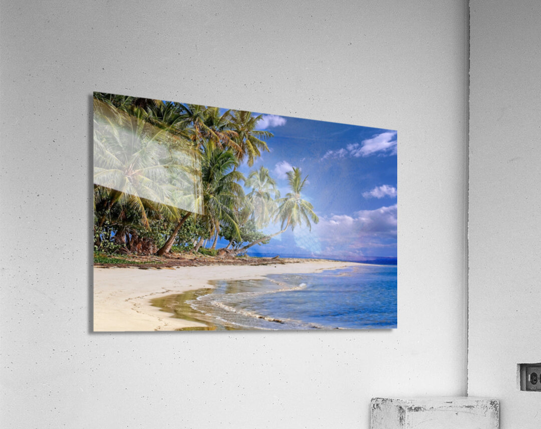 Tropical Shoreline Paradise Acrylic Print