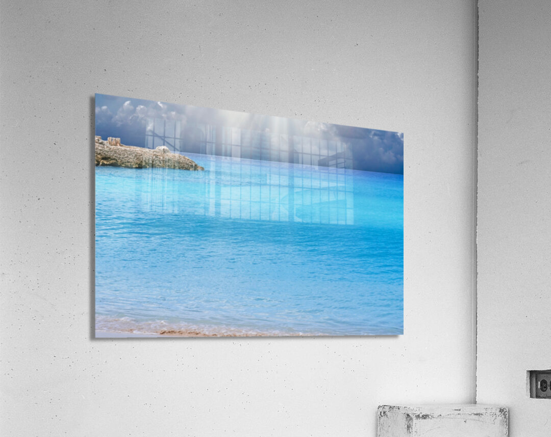 Heaven’s Light on Turquoise Waters Acrylic Print