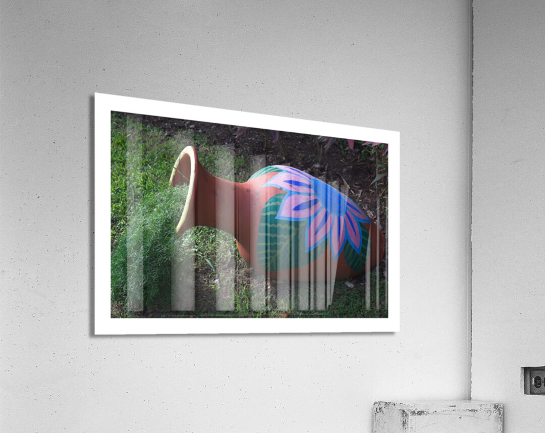 Painted Garden Pot Impression acrylique