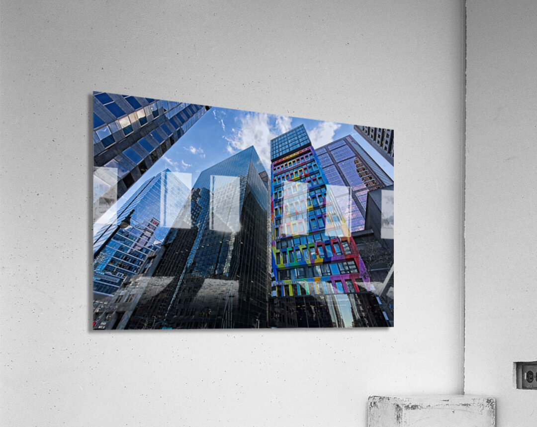 Color in the Concrete Jungle – Montreal Acrylic Print