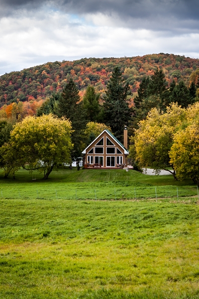 Autumn Cabin Escape Print