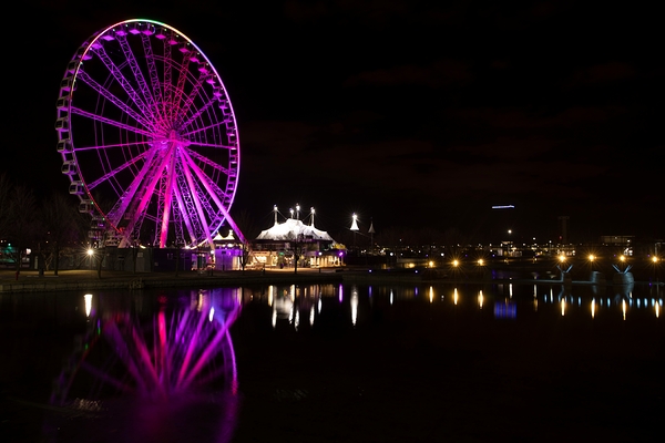 Night Magic at the Old Port – Montreal Print
