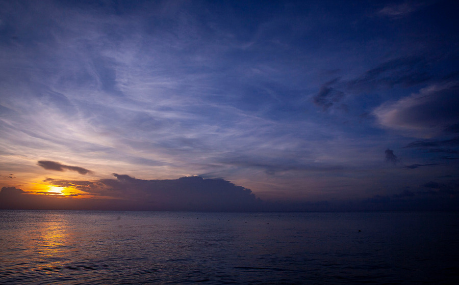 Blue Dawn Horizon  Print