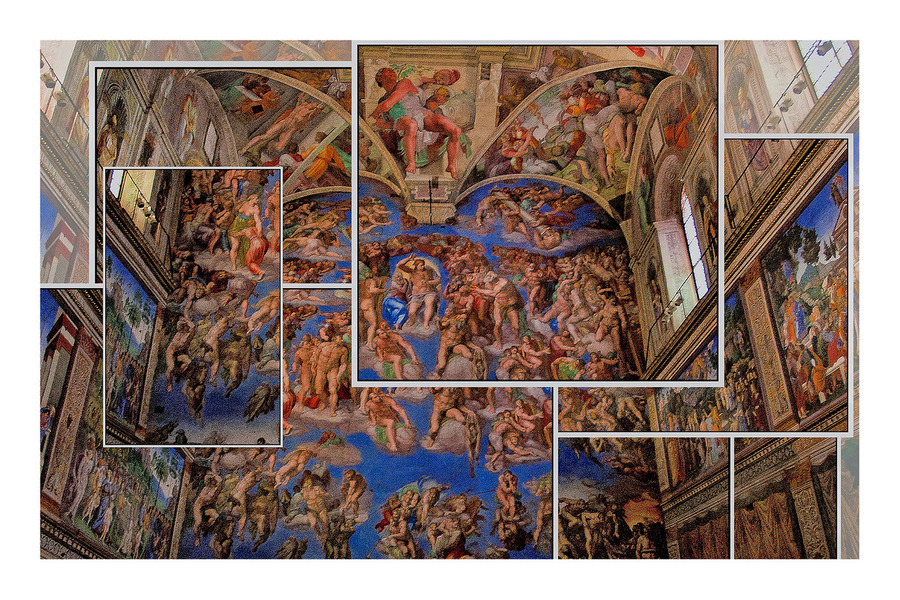 Sistine Chapel Collage  Print