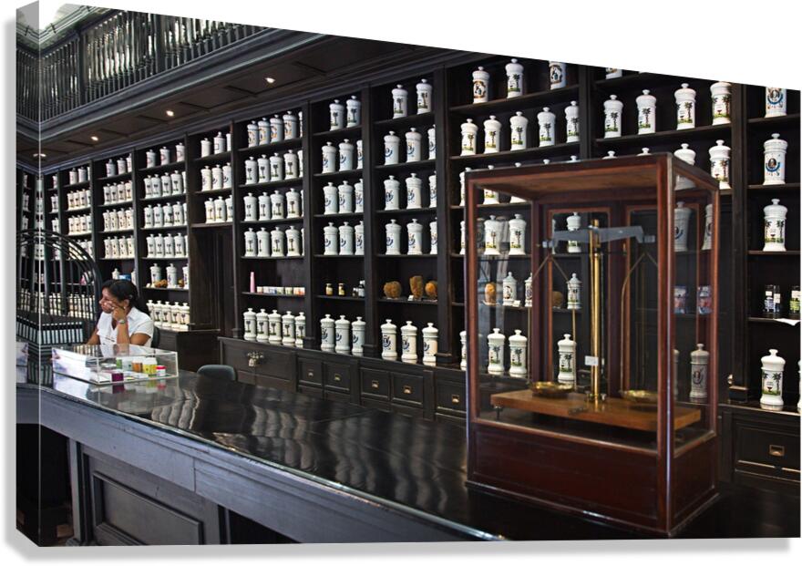Historic Apothecary Interior Canvas Print