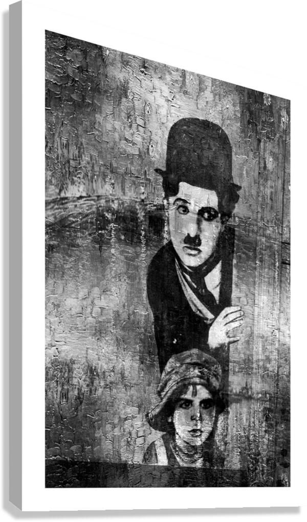 Chaplin & Child Portrait Canvas Print