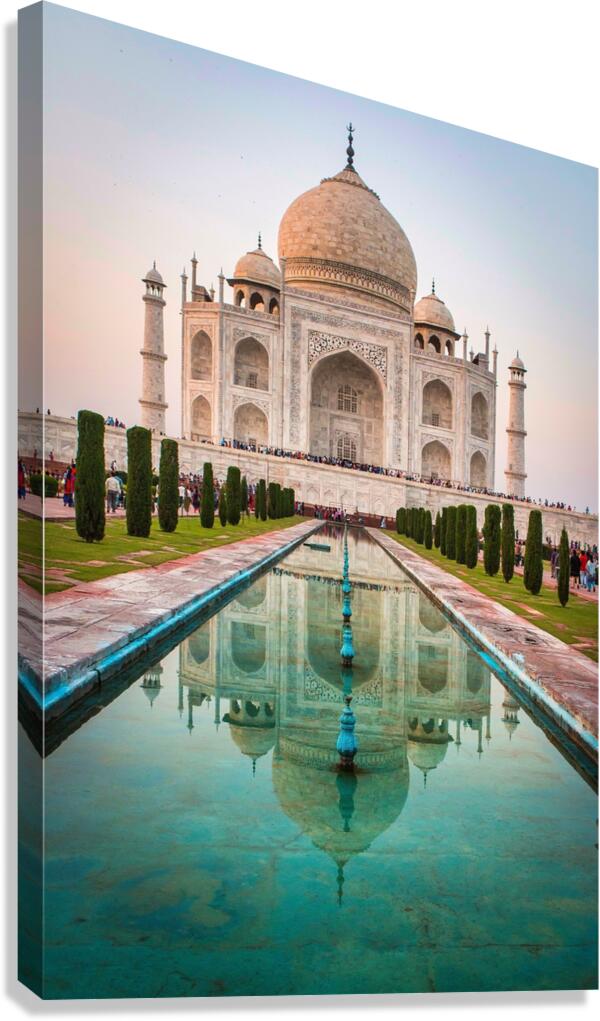 Taj Mahal Reflection Canvas Print