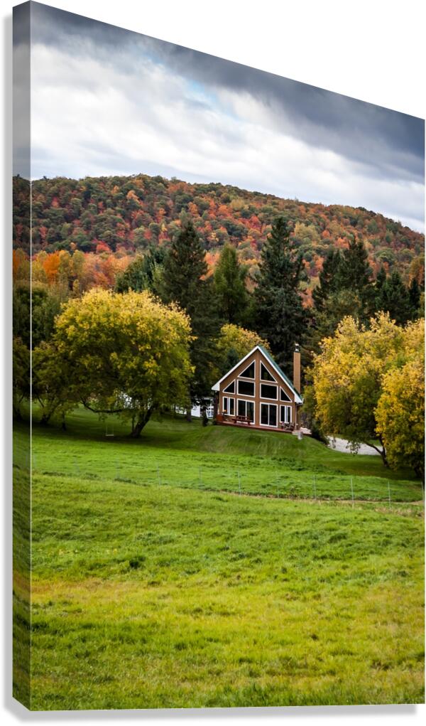 Autumn Cabin Escape Canvas Print