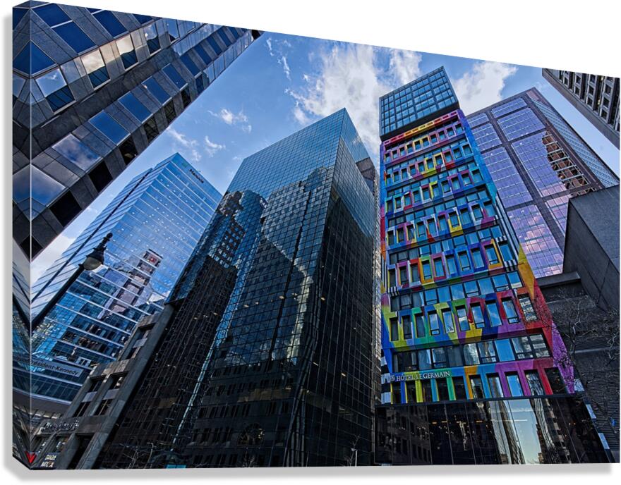 Color in the Concrete Jungle – Montreal Canvas Print