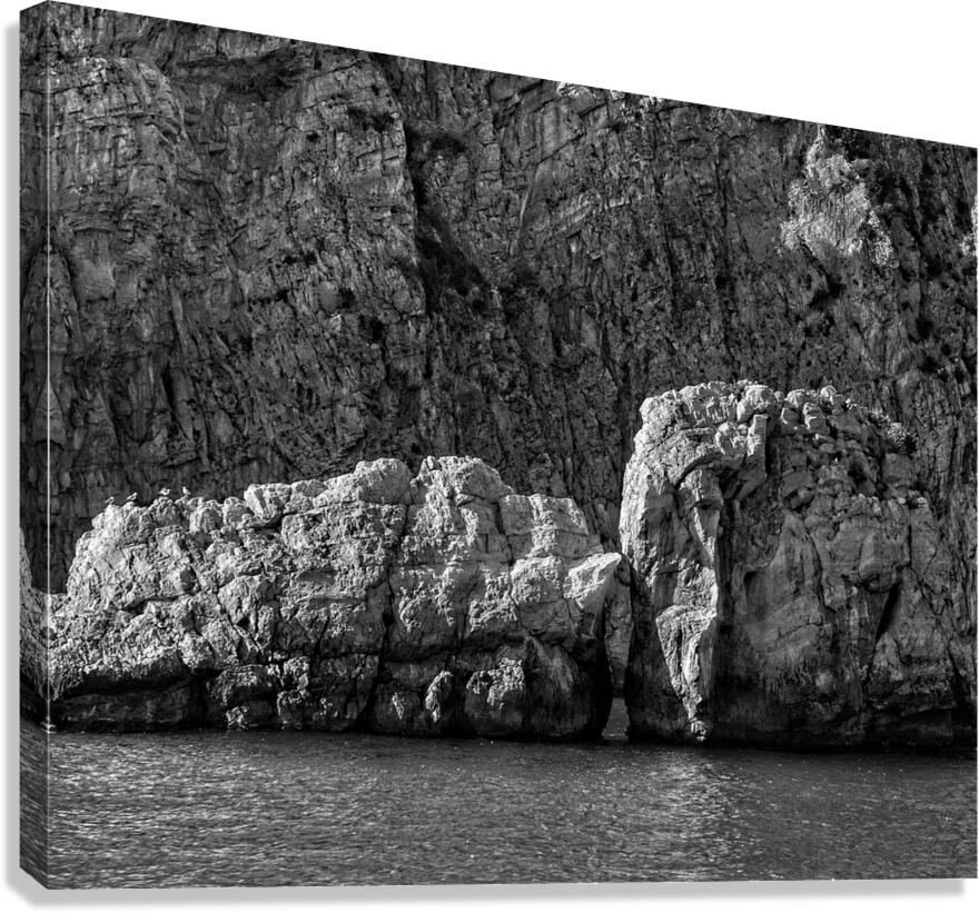 Stone Giants by the Sea Canvas Print