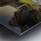 Valley of Water and Light Metal print