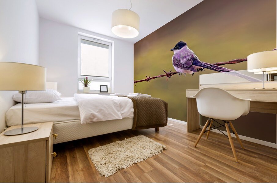 Feathered Sunset Mural print