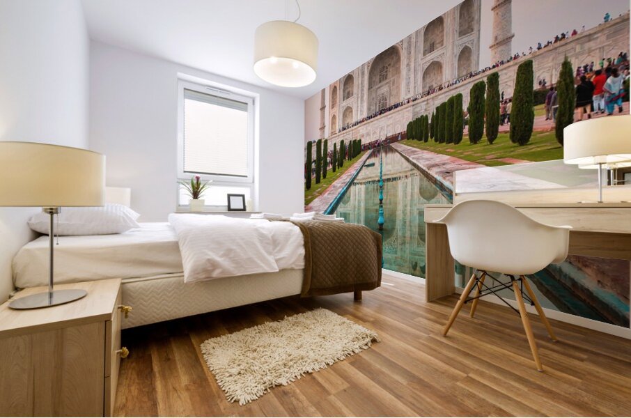 Taj Mahal Reflection Mural print