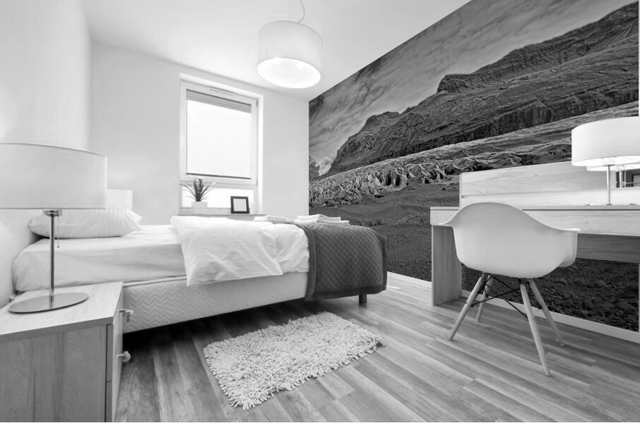 Glacier Across the Valley Mural print