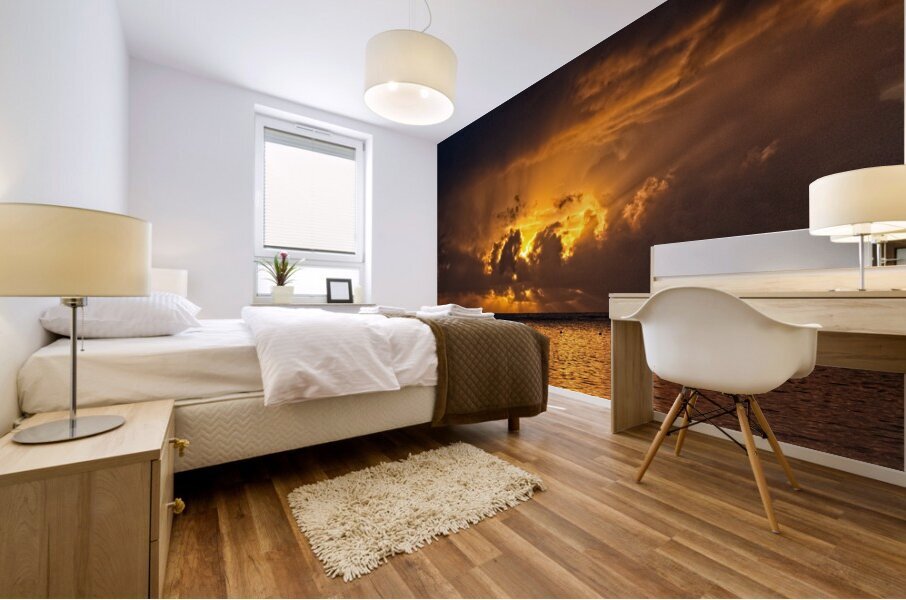 Golden Tempest Mural print