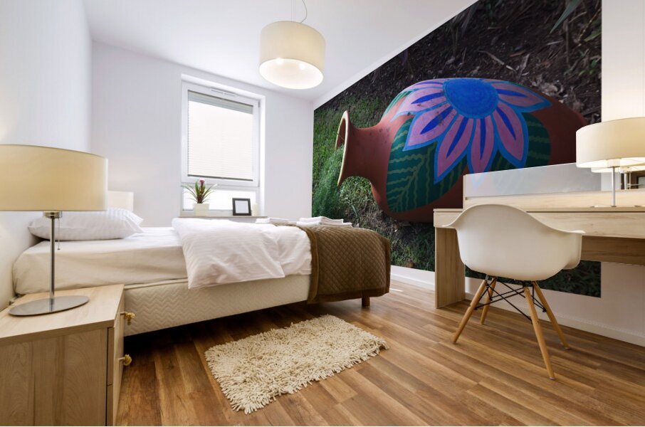 Painted Garden Pot Impression murale