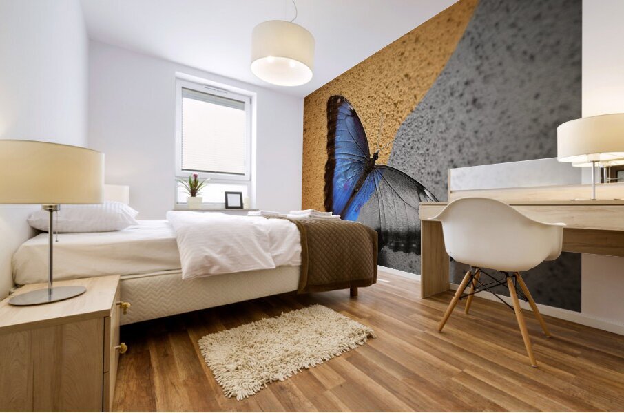Blue Wing Beauty Mural print
