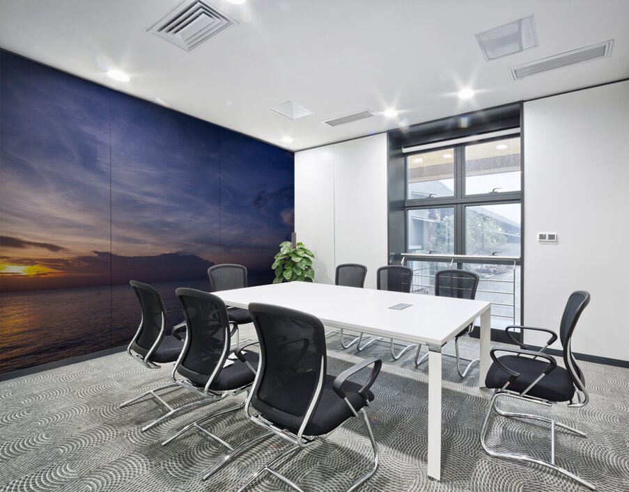 Blue Dawn Horizon Wall Printing