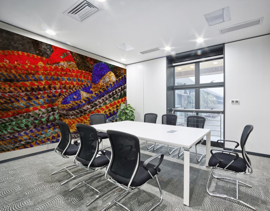 Sombrero Pattern Dance Wall Printing