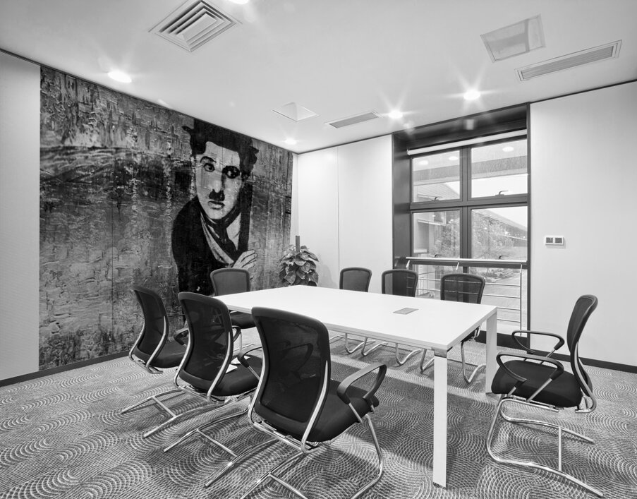 Chaplin & Child Portrait Wall Printing