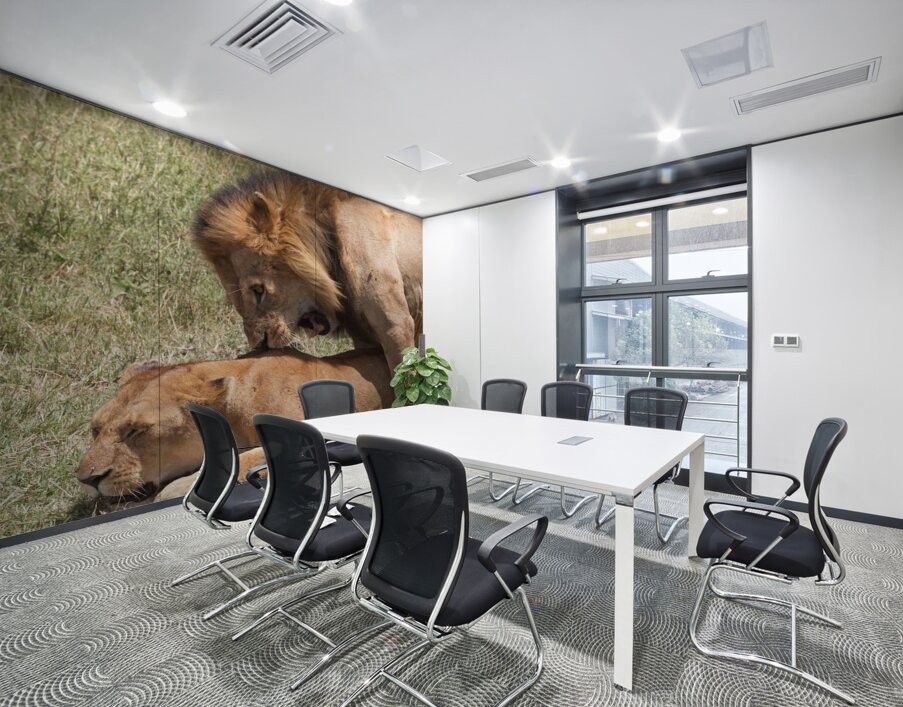 The Lions Claim Wall Printing