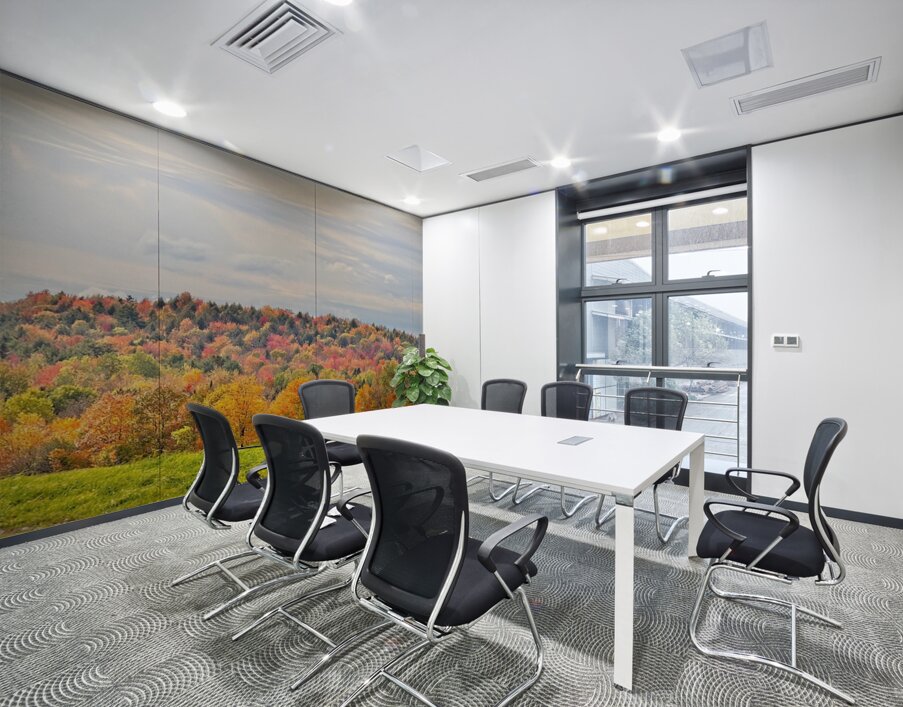  Autumn’s Quiet Meadow Wall Printing