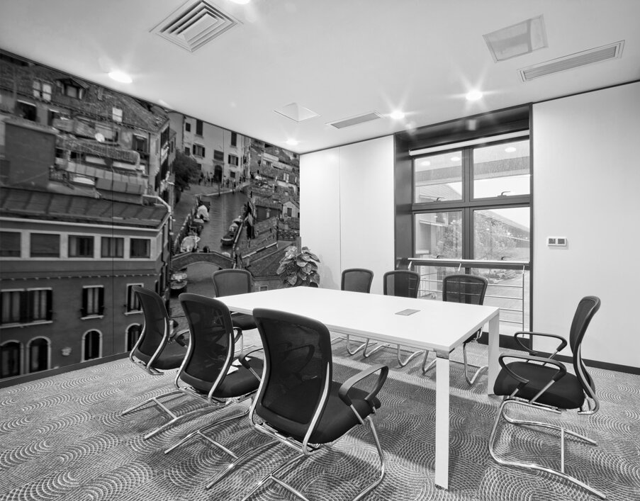 Venetian Ribbon Canal Wall Printing