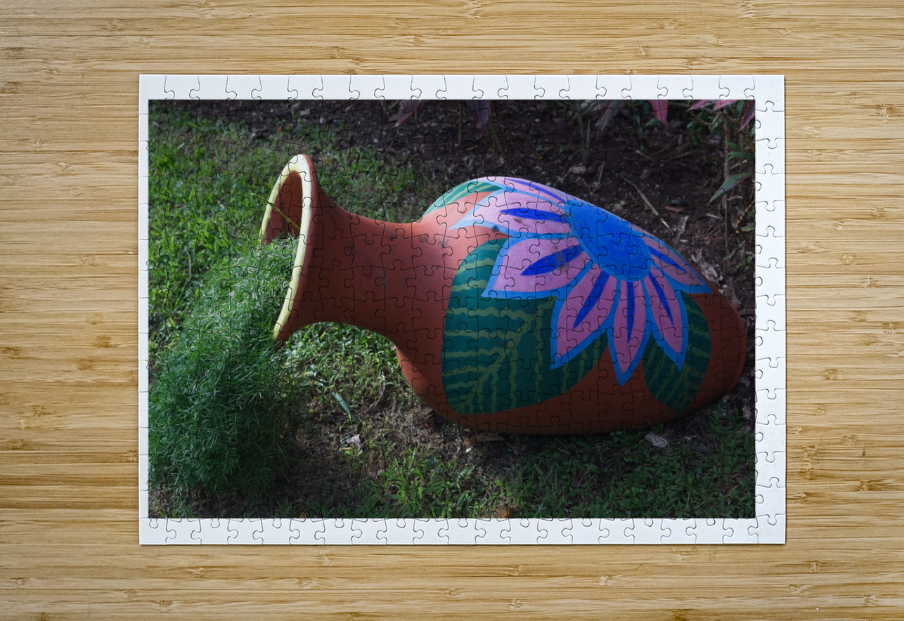 Painted Garden Pot Chirag Pandya Puzzle printing