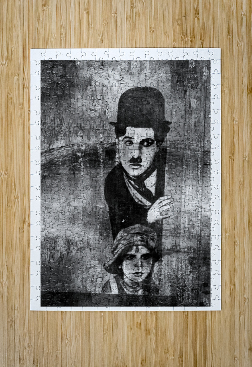 Chaplin & Child Portrait Chirag Pandya Puzzle printing