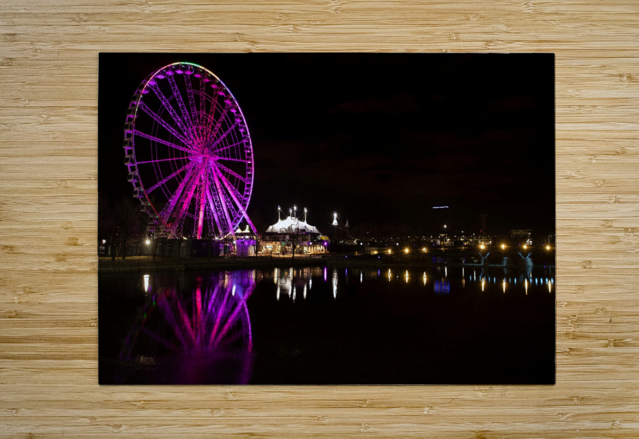 Night Magic at the Old Port – Montreal Chirag Pandya Puzzle printing