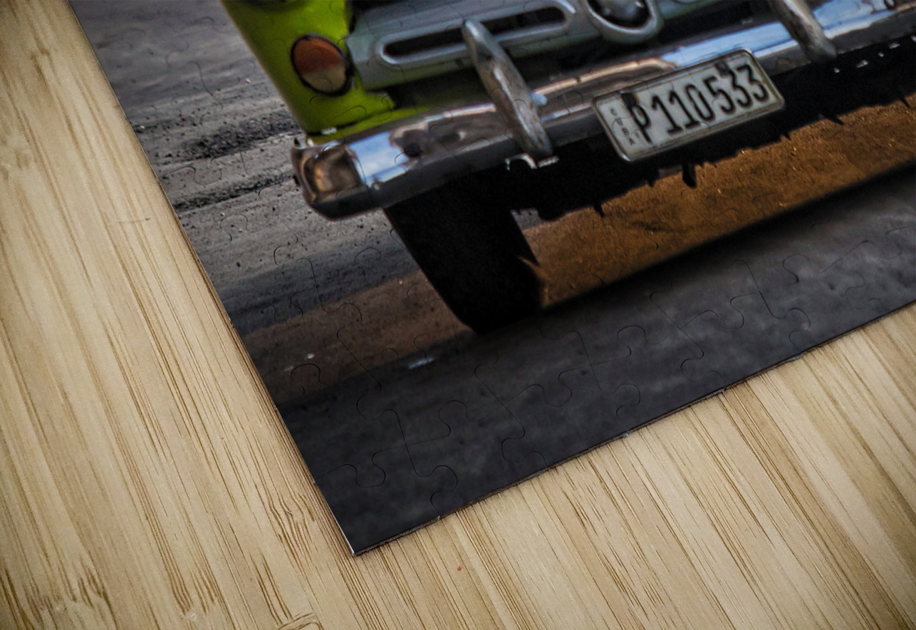 Lime-Green Vintage Taxi Chirag Pandya Puzzle