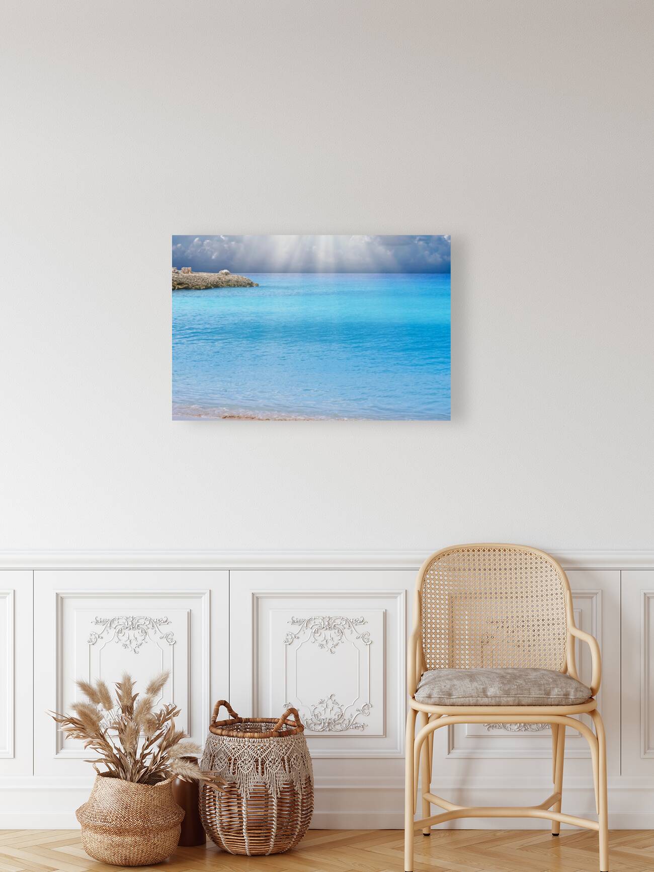 Heaven’s Light on Turquoise Waters Reproduction