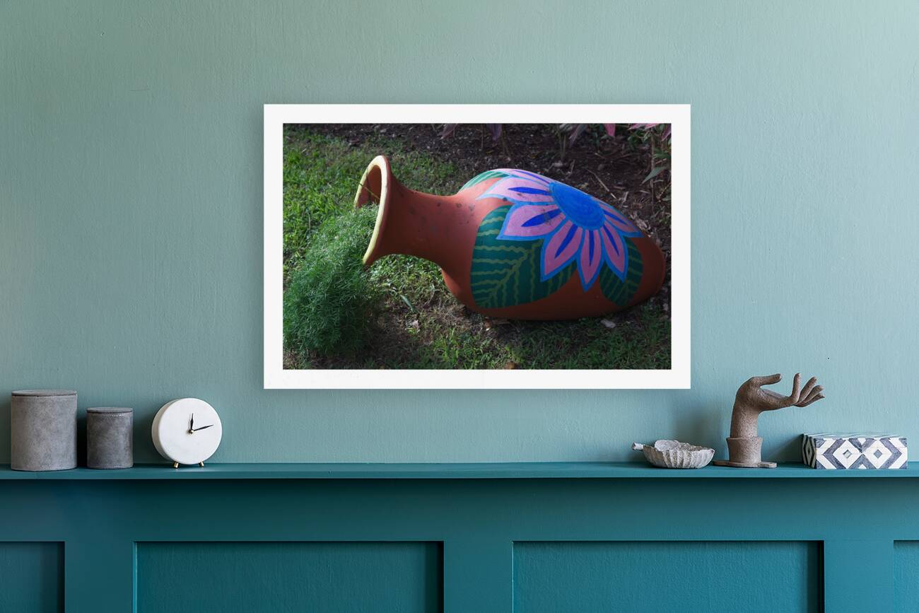 Painted Garden Pot Reproduction