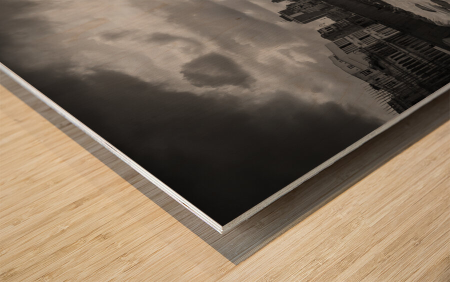 Storm at the Malecon Wood print