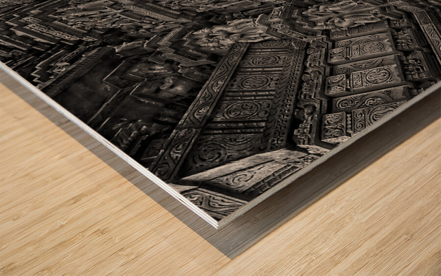 Carved stories II Wood print